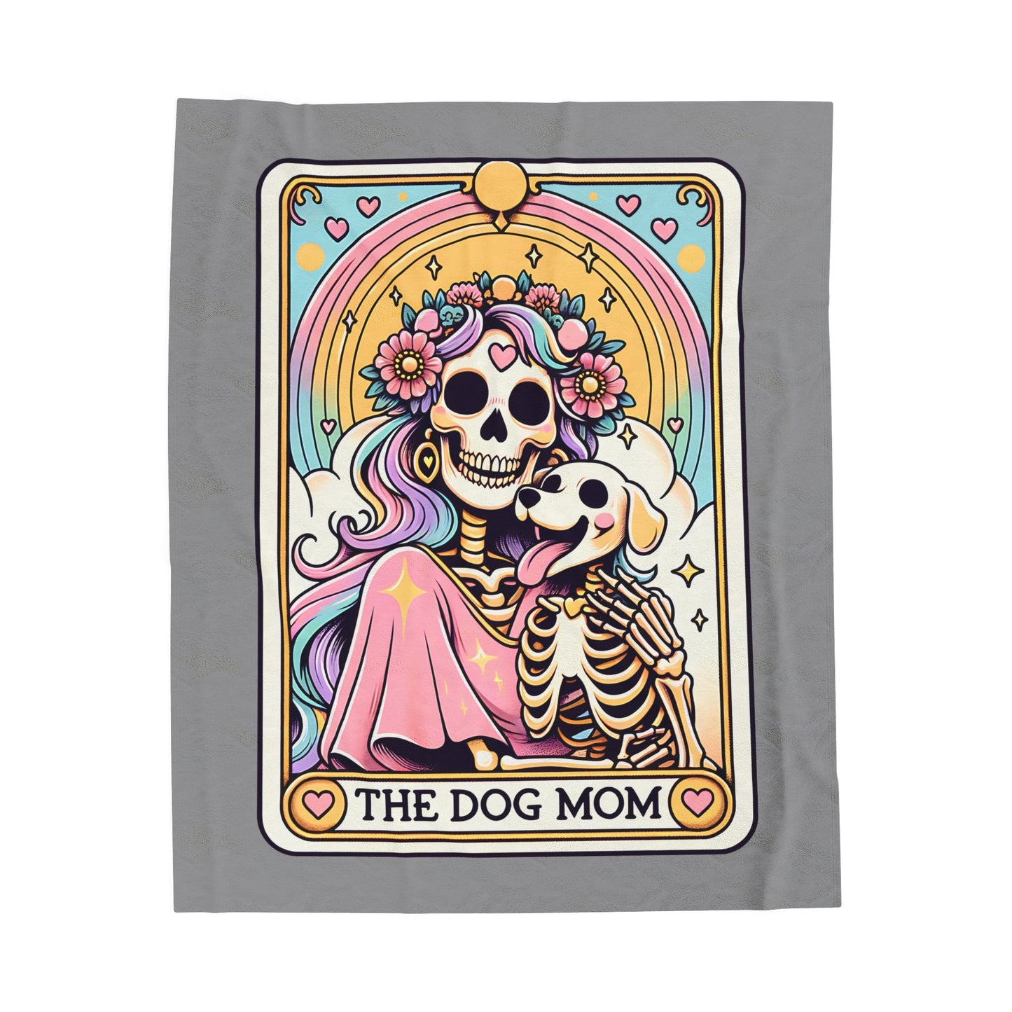 The Dog Mom Tarot Velveteen Plush Blanket