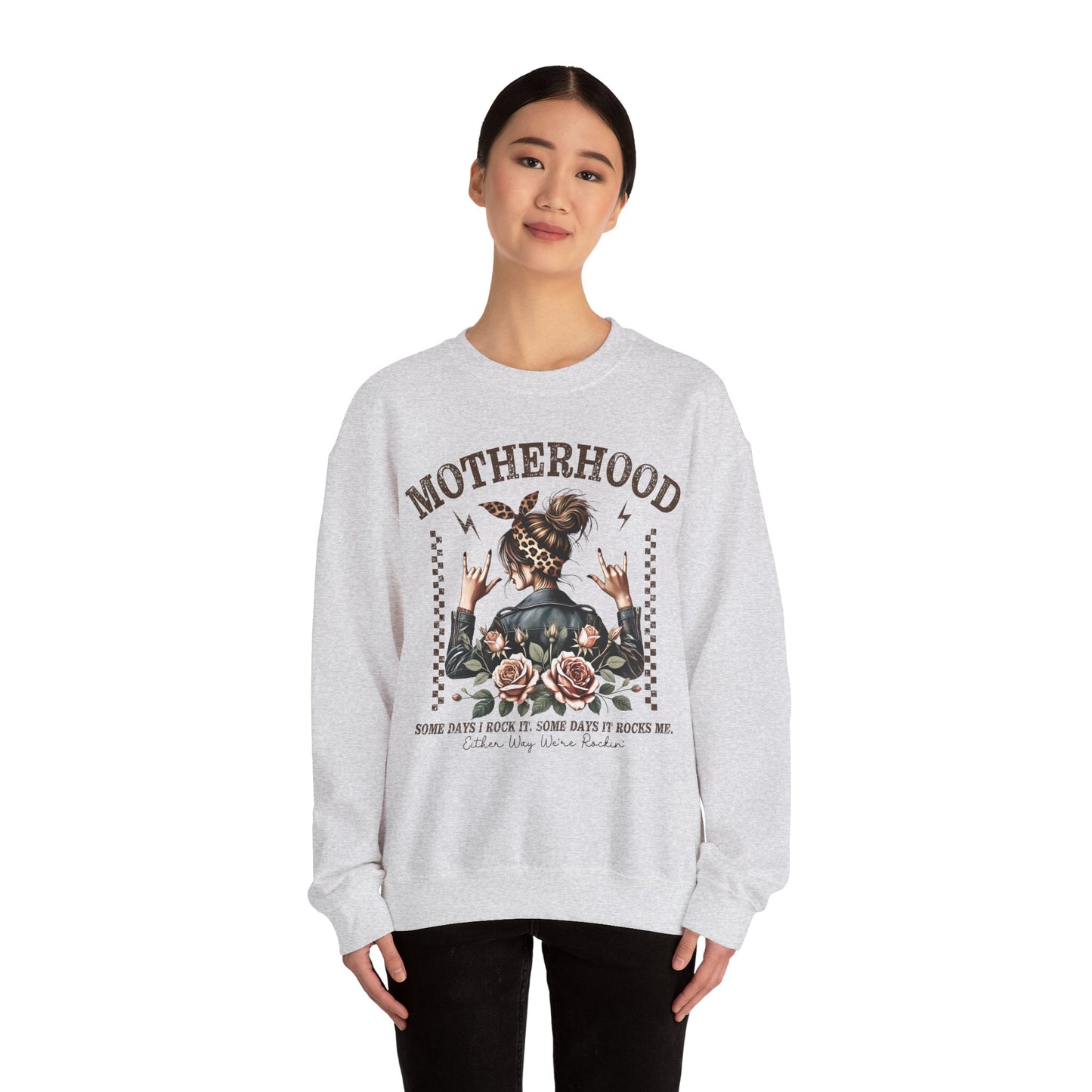 Motherhood Either Way Were Rockin Heavy Blend™ Crewneck Sweatshirt