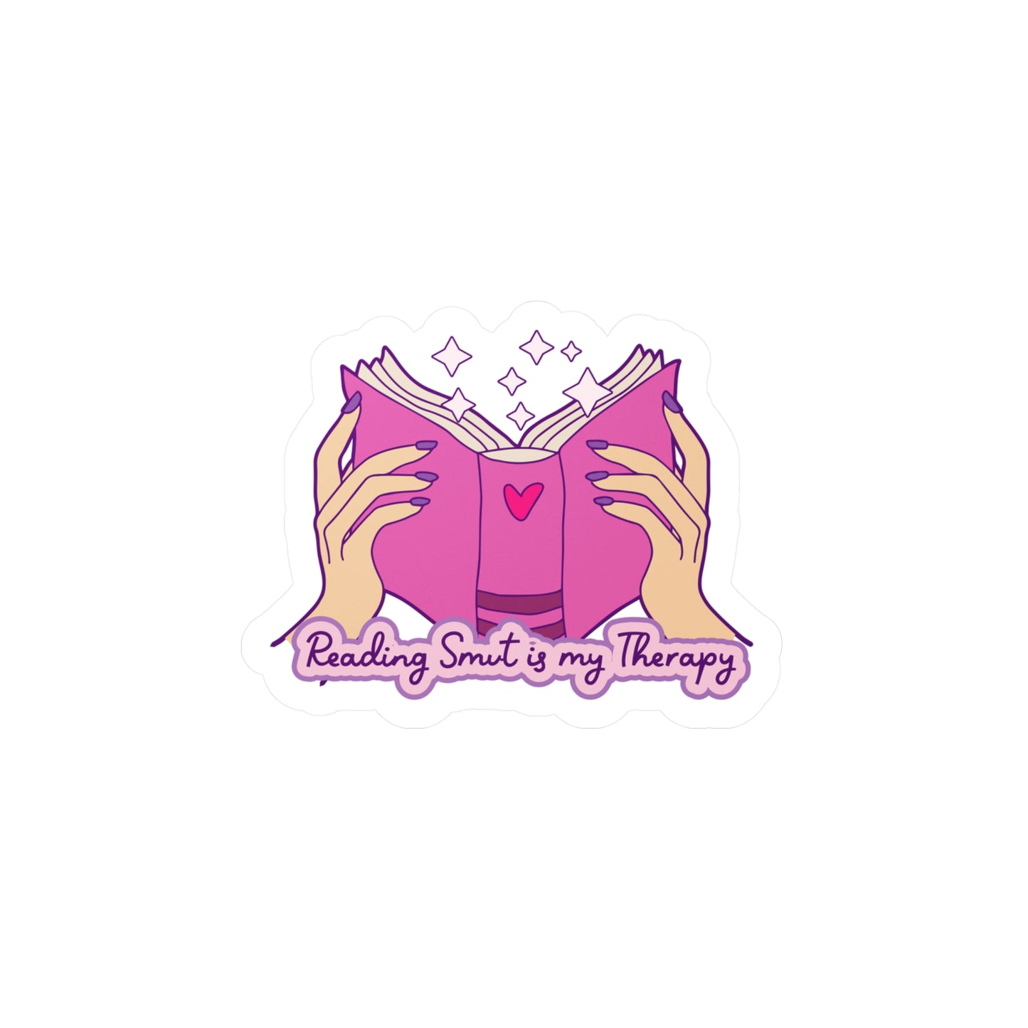 Reading Smut Is My Therapy Kiss-Cut Vinyl Decals