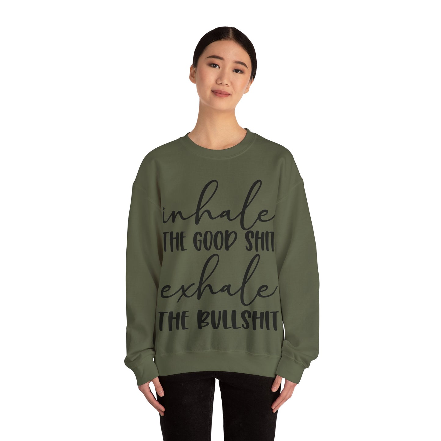 Inhale Exhale Heavy Blend™ Crewneck Sweatshirt