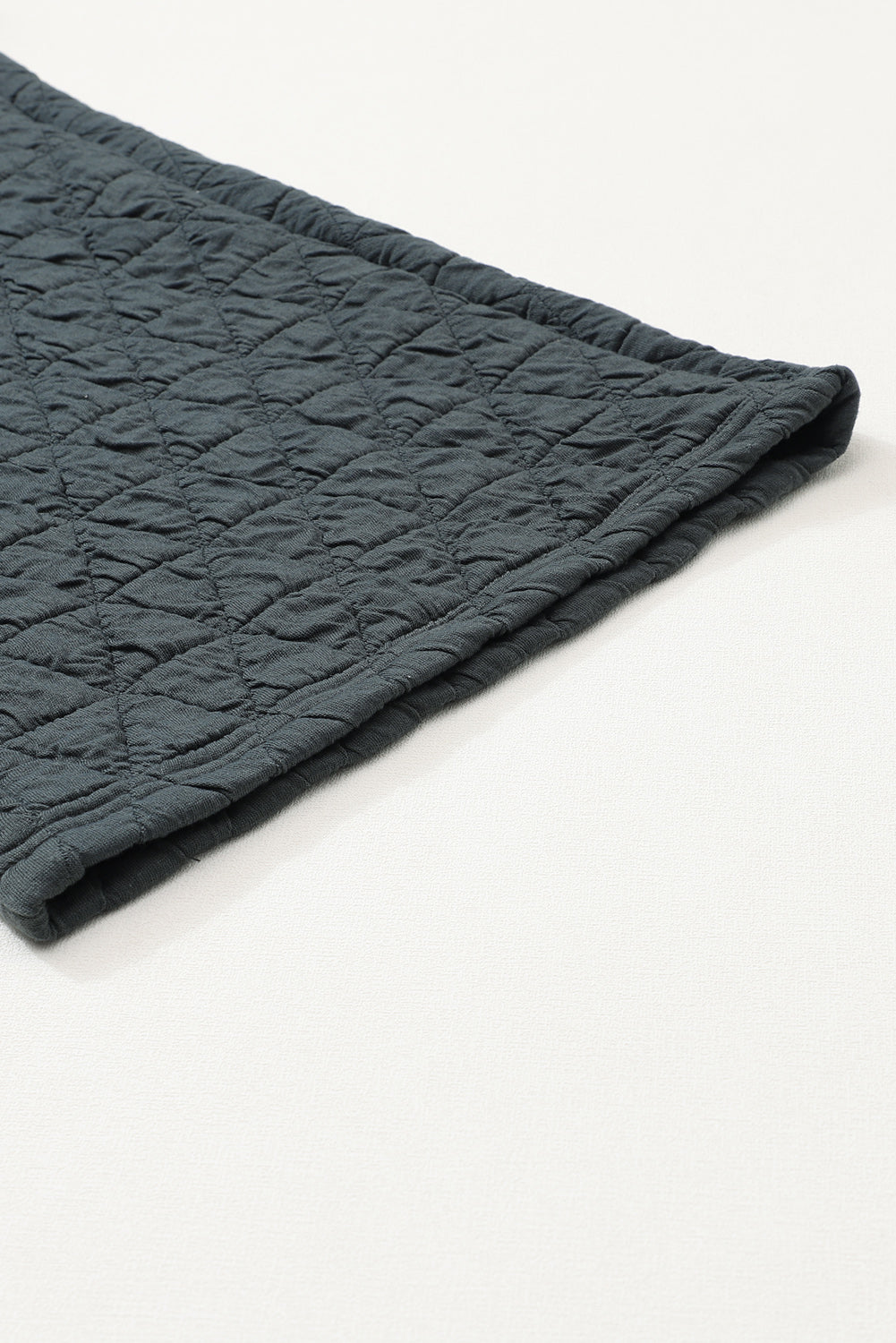 Chestnut Casual Crinkle Quilted Pullover Top