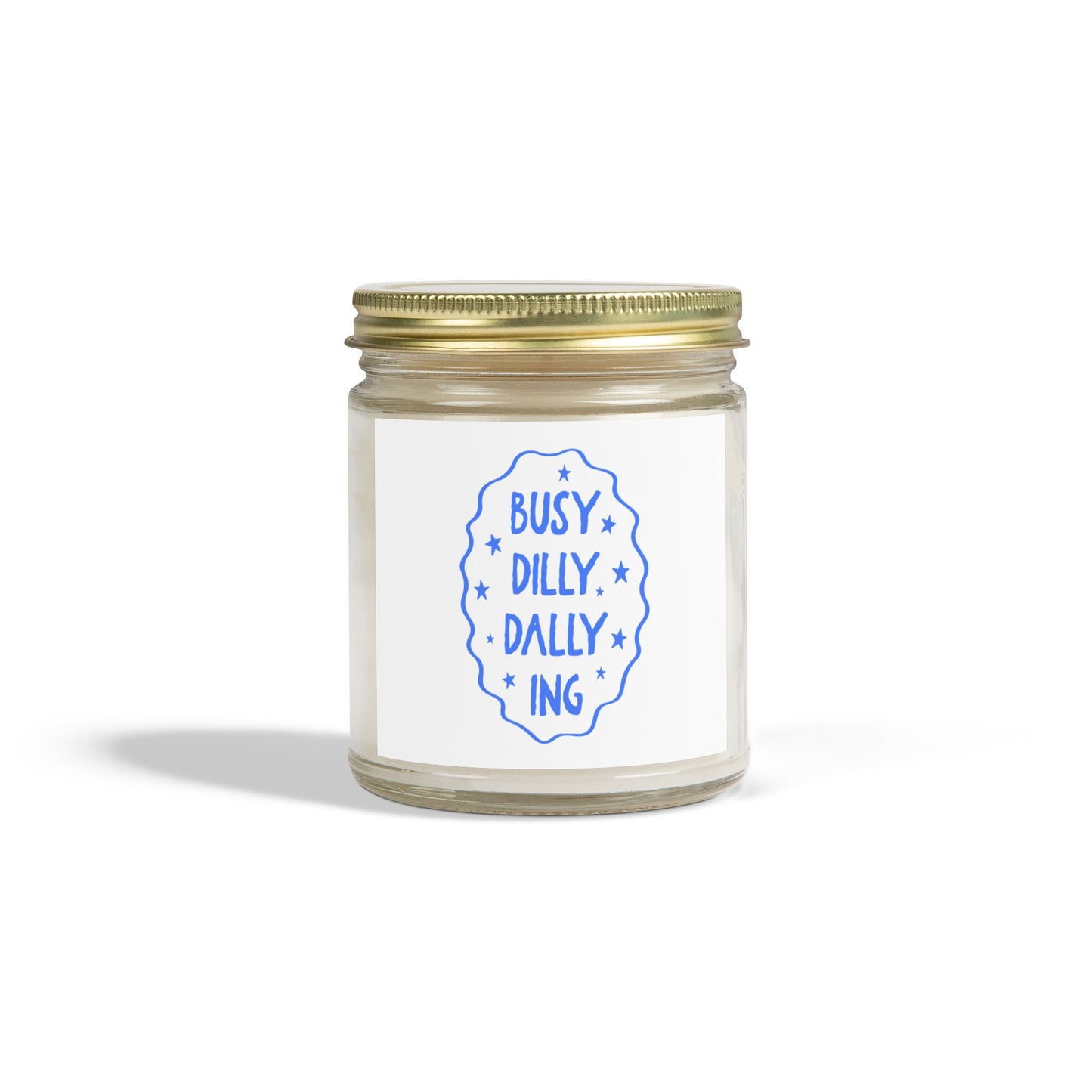 Busy Dilly Dallying Scented Candles, Coconut Apricot Wax (4oz, 9oz)