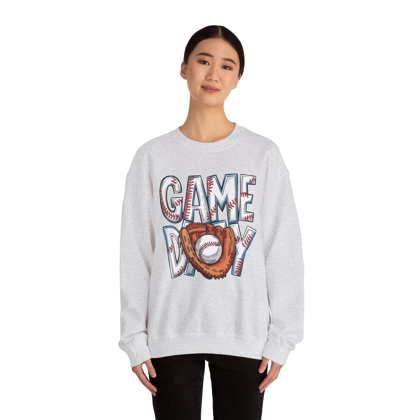 Baseball Game Day Heavy Blend™ Crewneck Sweatshirt