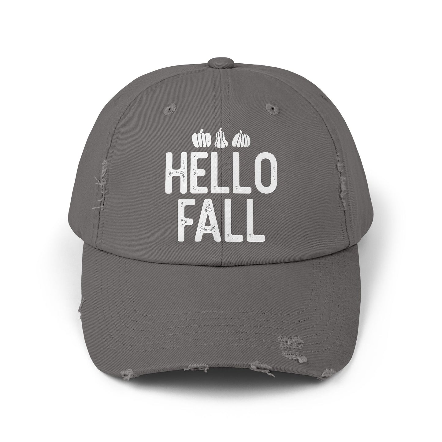 Hello Fall Distressed Cap