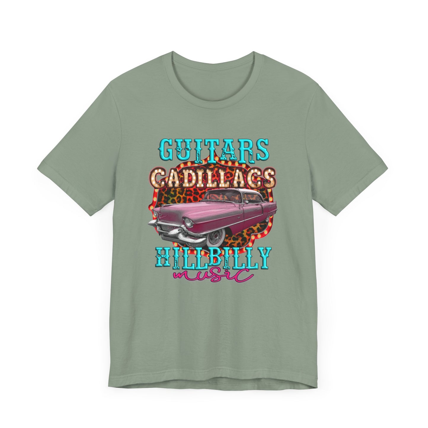 Guitars Cadillacs Hillbilly Music Jersey Short Sleeve Tee