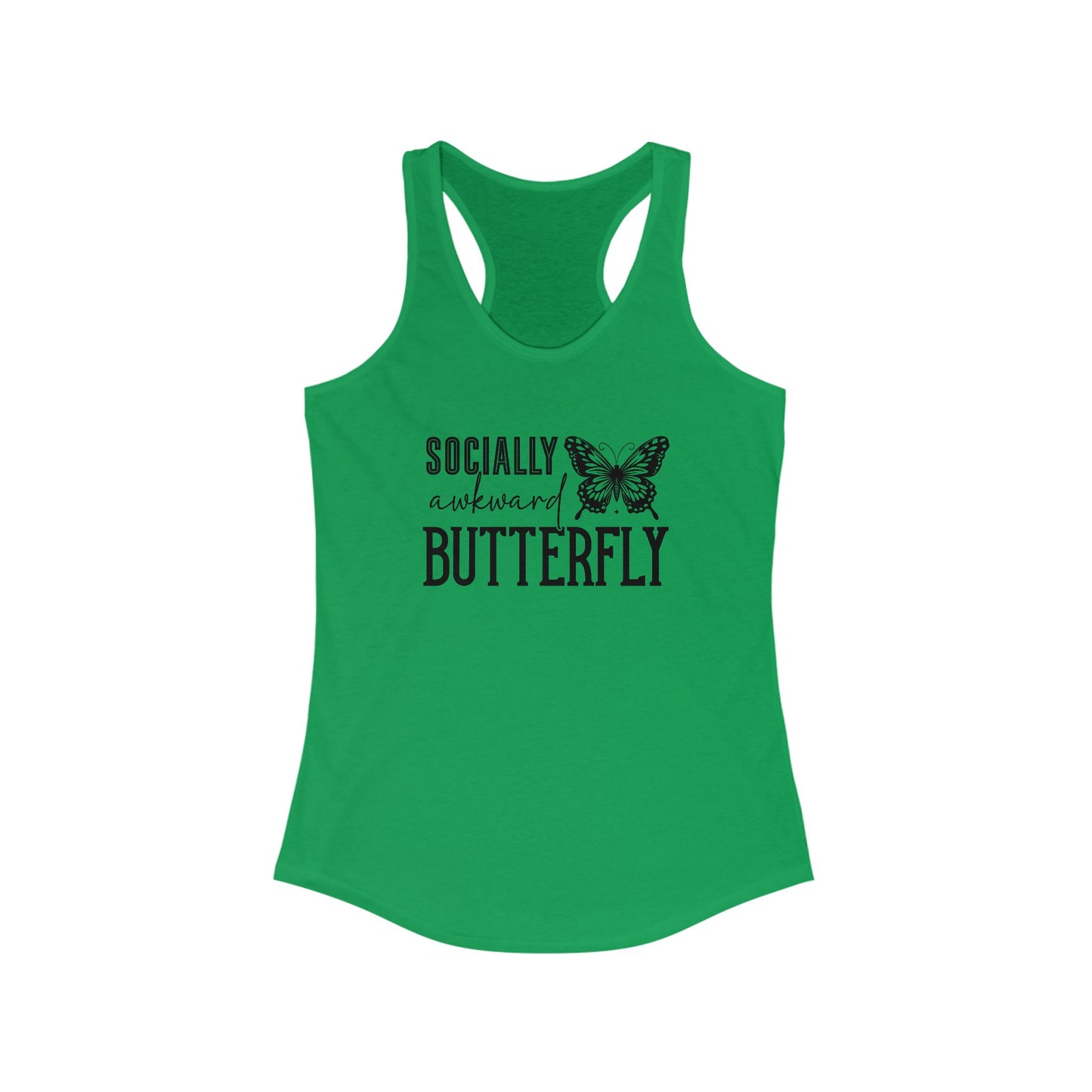 Socially Awkward Butterfly Women's Ideal Racerback Tank