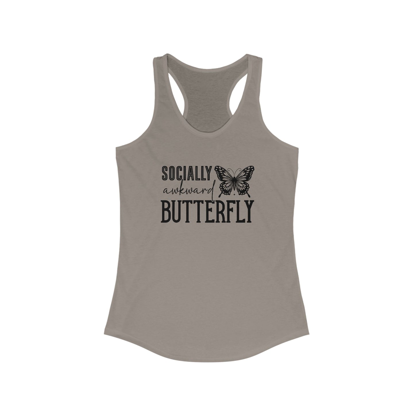 Socially Awkward Butterfly Women's Ideal Racerback Tank