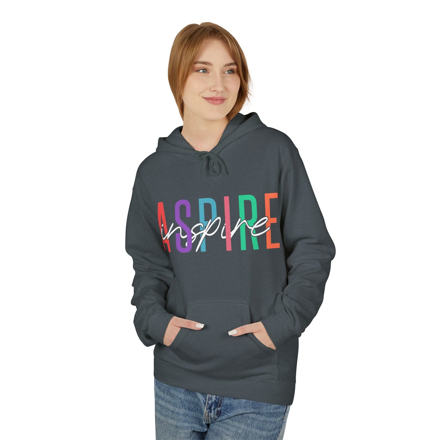 Aspire Inspire Midweight Softstyle Fleece Hoodie