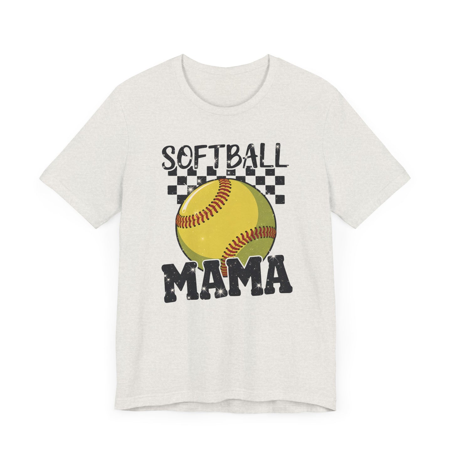 Sparkle Softball Mama Jersey Short Sleeve Tee
