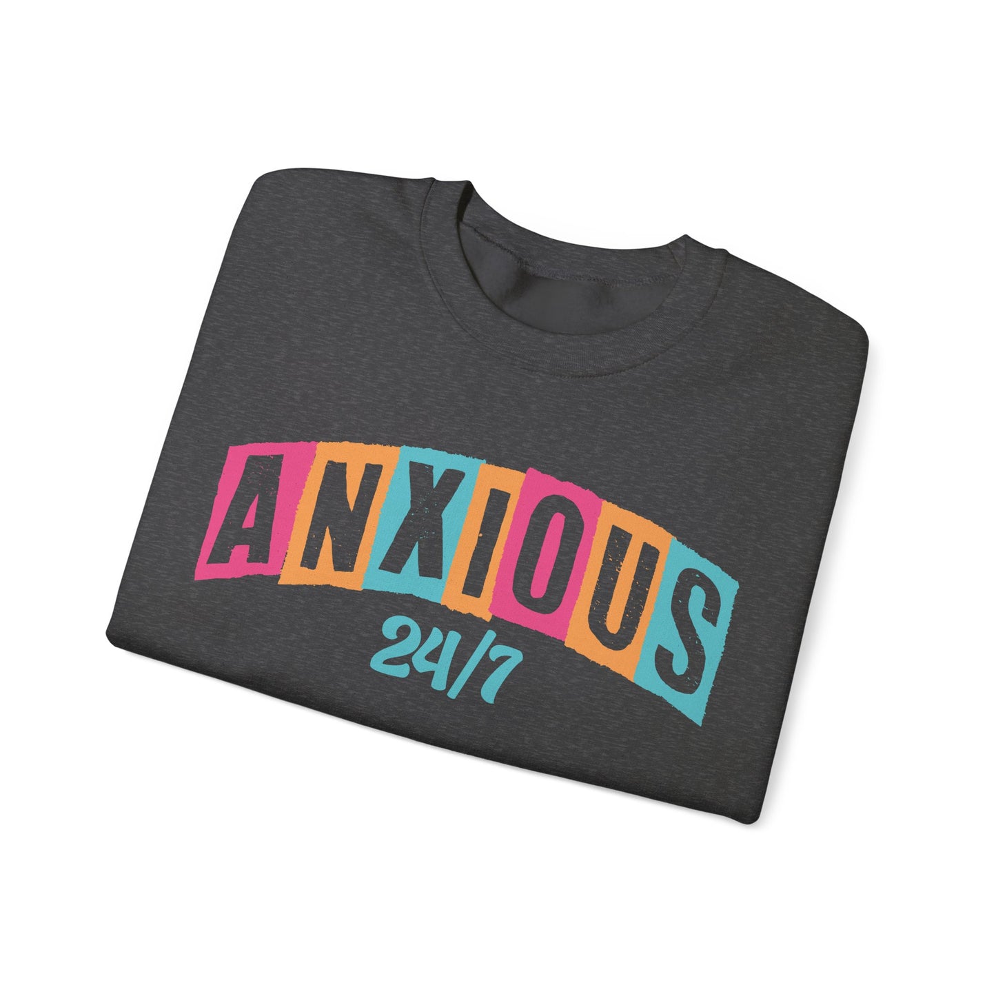 Anxious 24/7 Heavy Blend™ Crewneck Sweatshirt