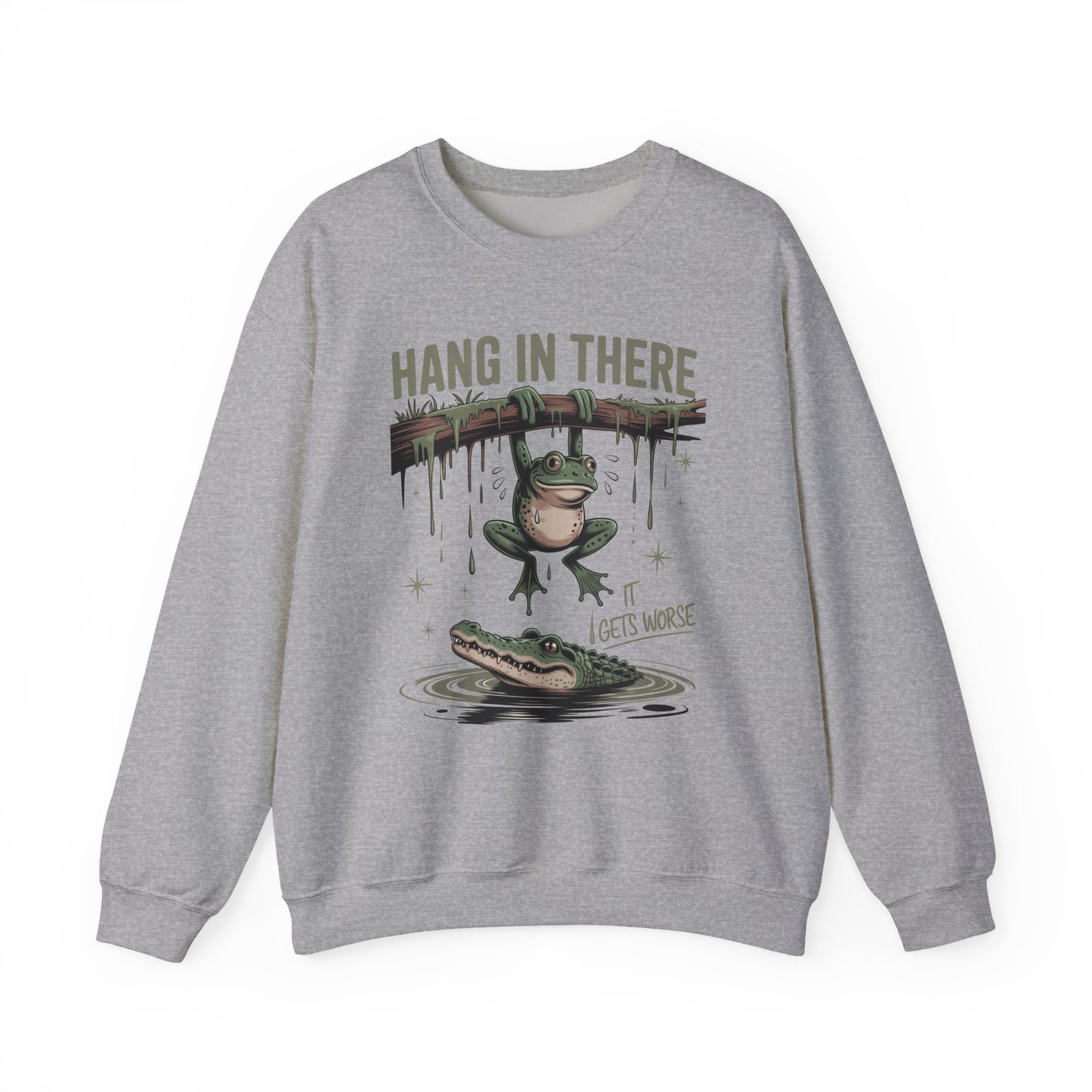 Hang In There Heavy Blend™ Crewneck Sweatshirt