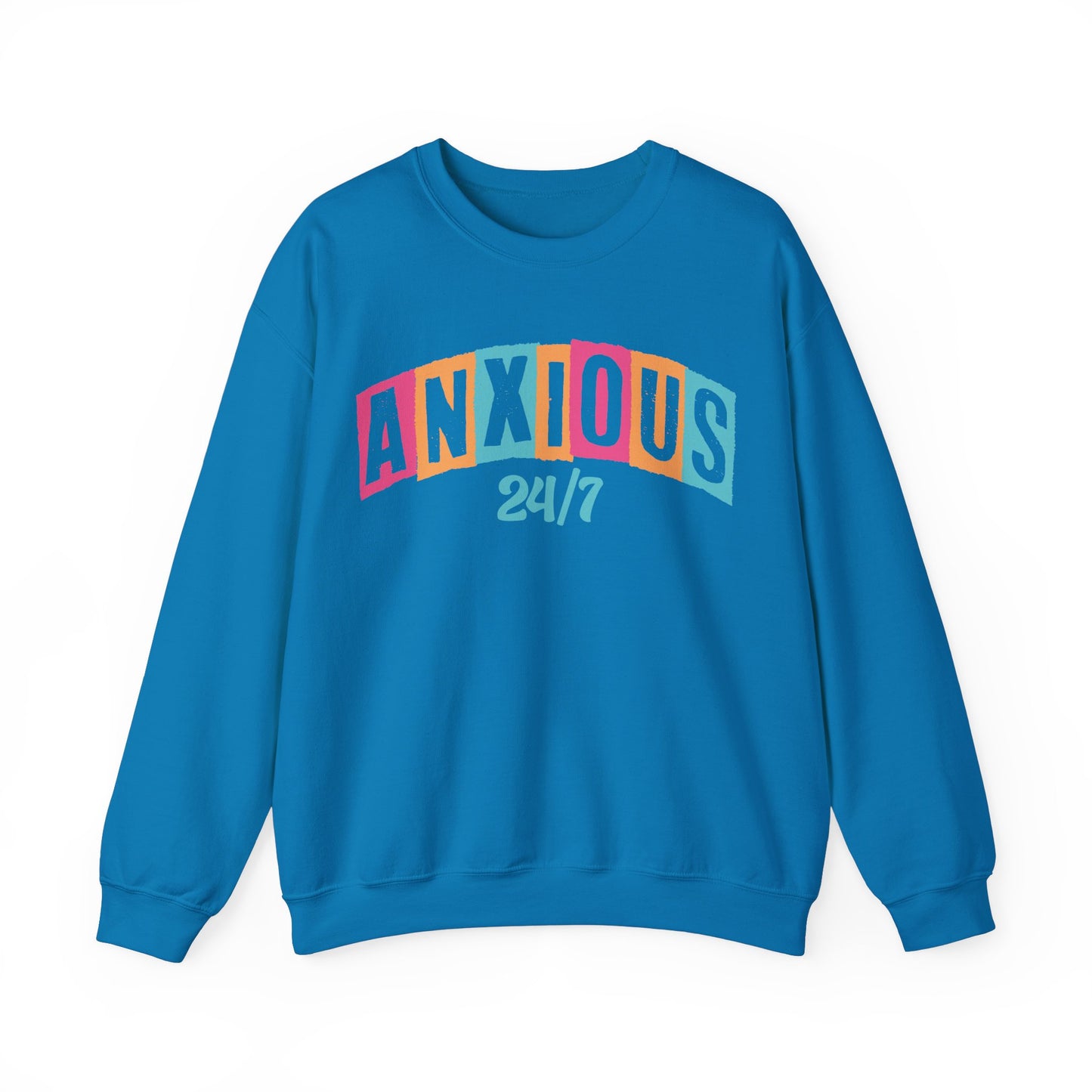Anxious 24/7 Heavy Blend™ Crewneck Sweatshirt