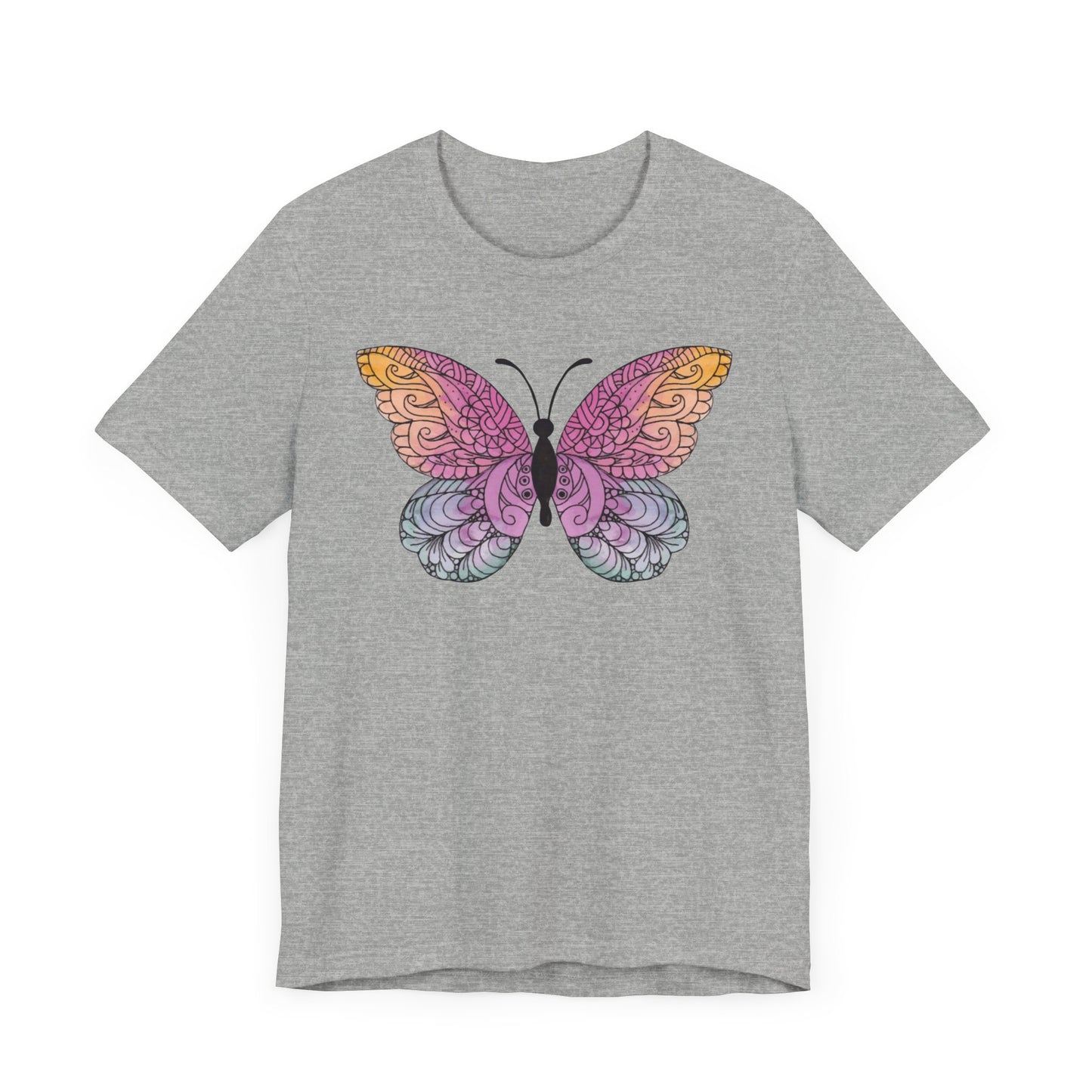 Mandala Butterfly Jersey Short Sleeve Tee