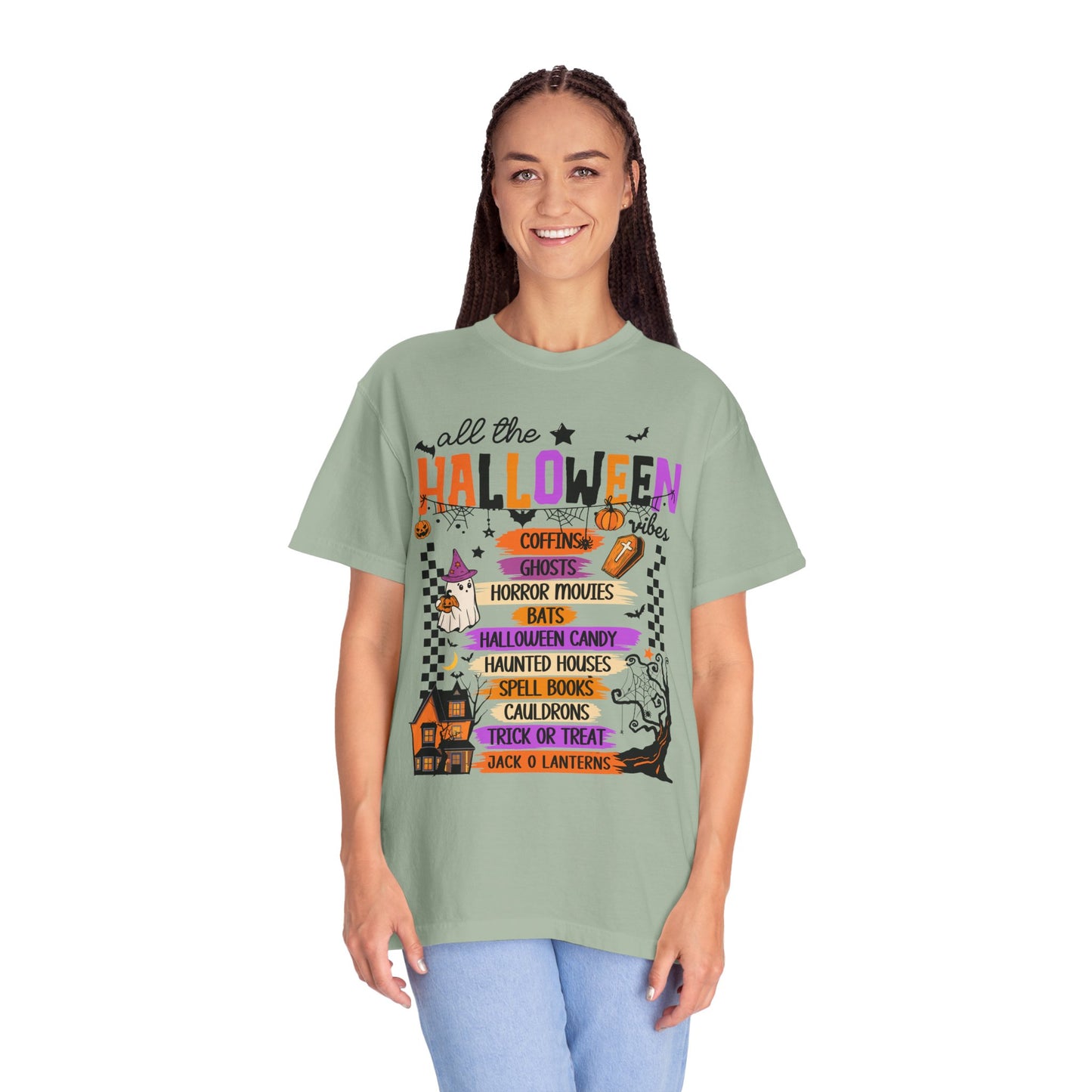 All The Halloween Vibes Garment-Dyed T-shirt
