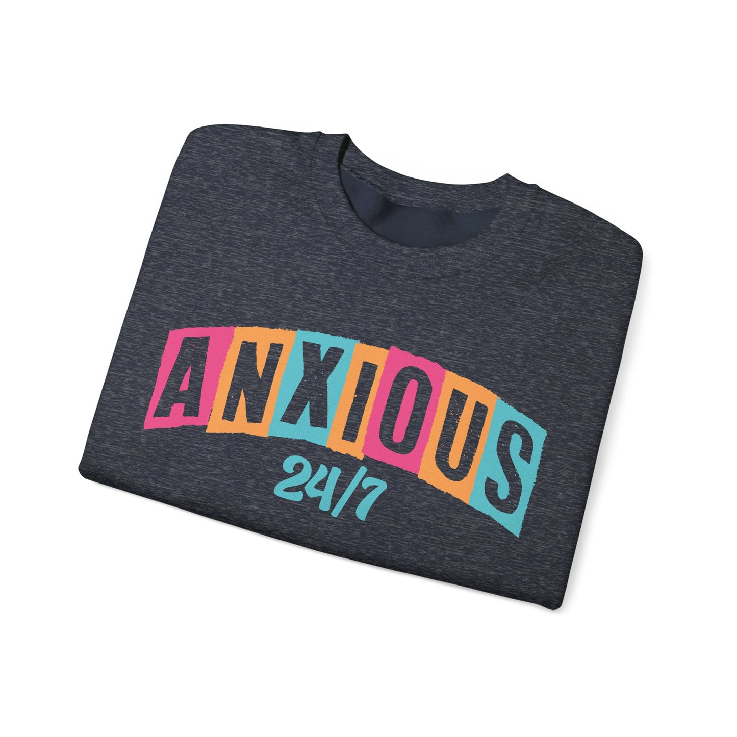 Anxious 24/7 Heavy Blend™ Crewneck Sweatshirt