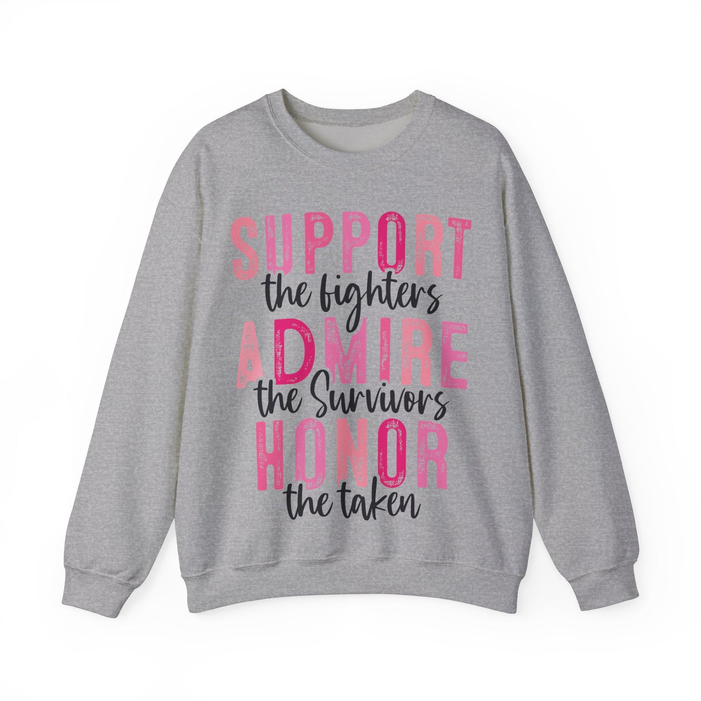 Pink Support Admire Honor Heavy Blend™ Crewneck Sweatshirt