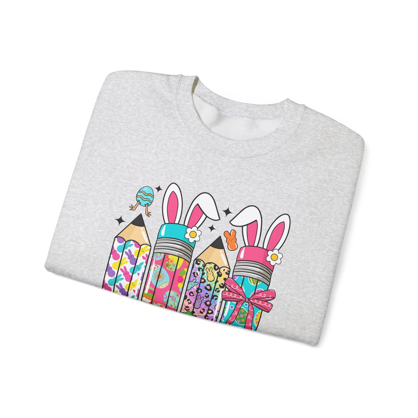 Easter Pencils Teacher Life Heavy Blend™ Crewneck Sweatshirt