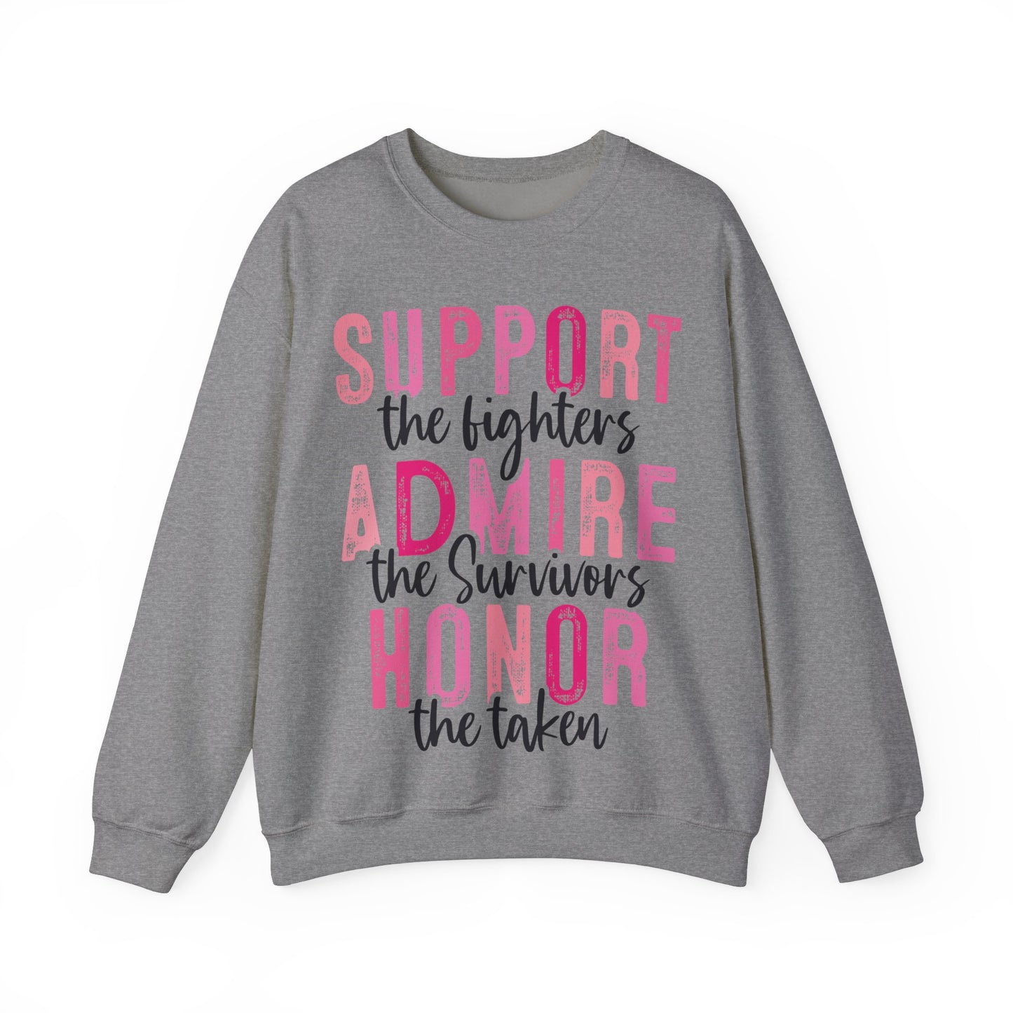 Pink Support Admire Honor Heavy Blend™ Crewneck Sweatshirt