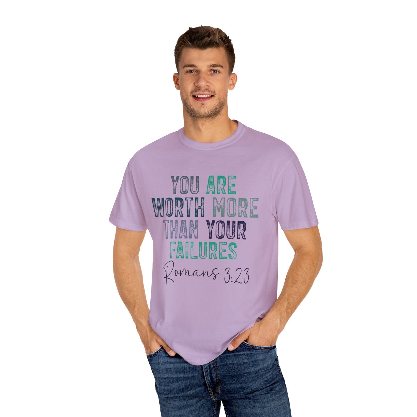 Know Your Worth Garment-Dyed T-shirt