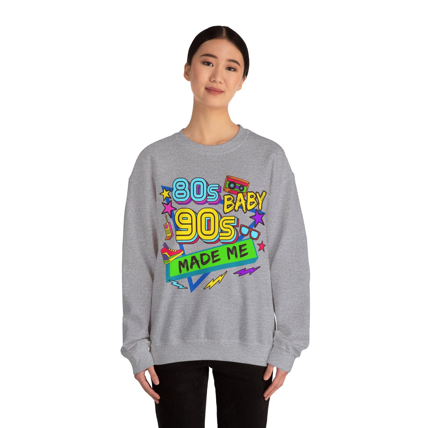80s Baby 90s Made Me Heavy Blend™ Crewneck Sweatshirt