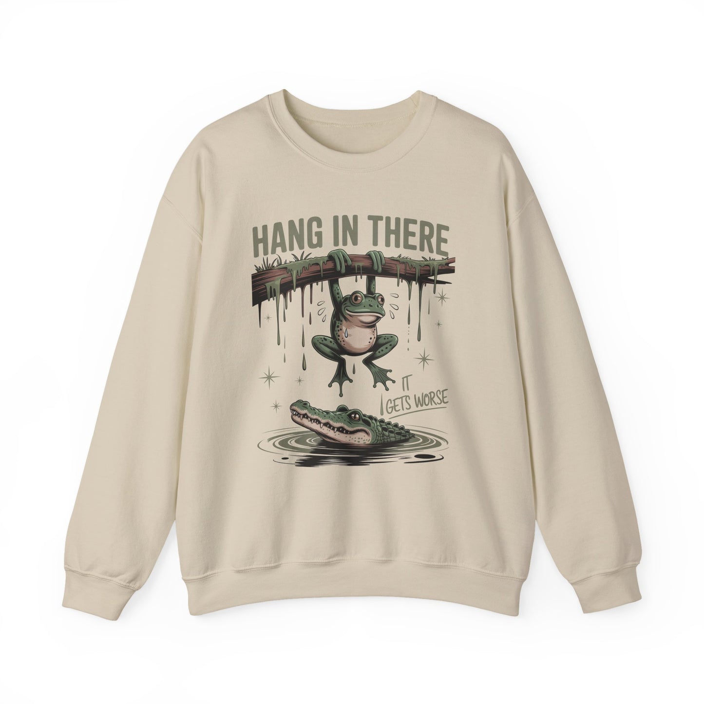 Hang In There Heavy Blend™ Crewneck Sweatshirt