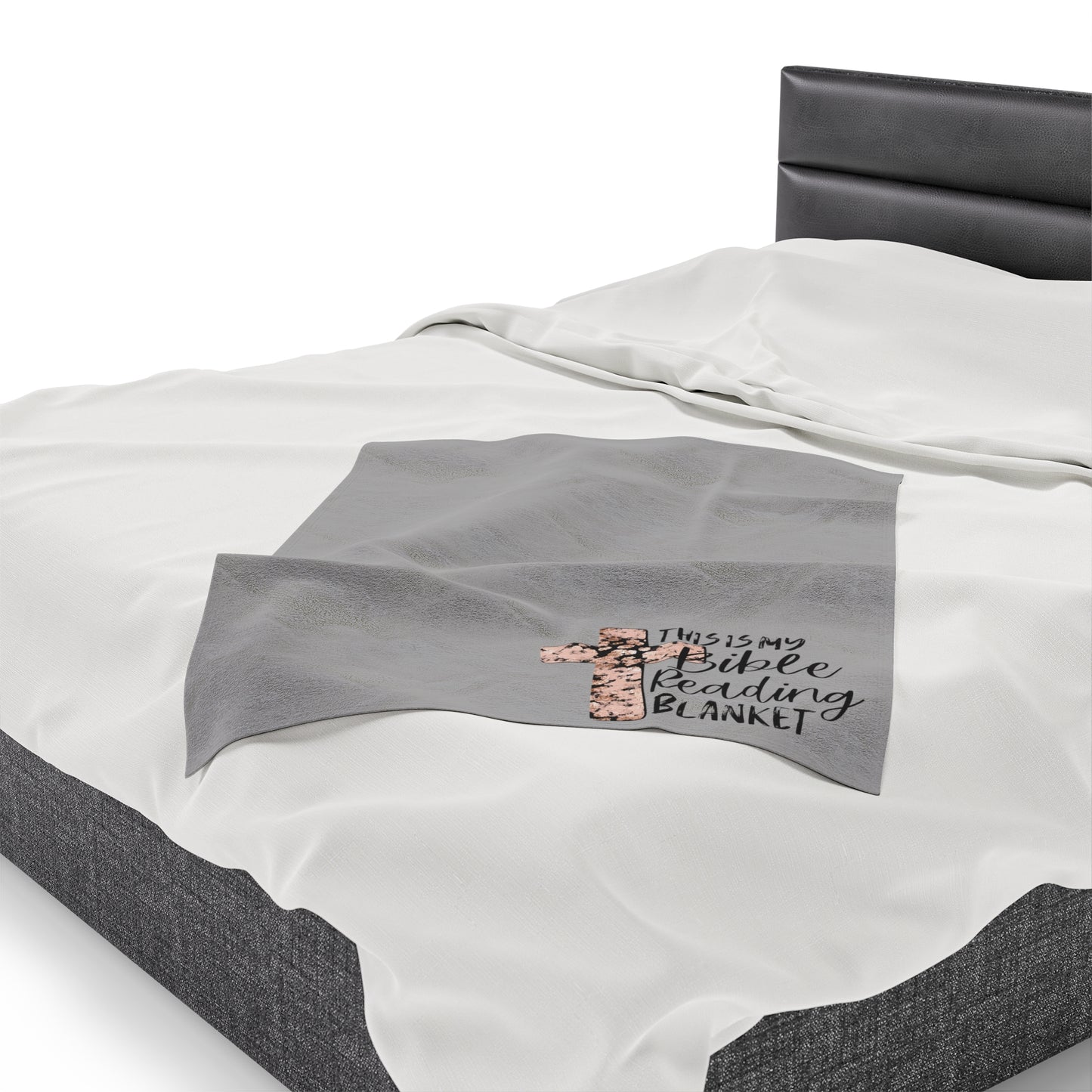 Bible Reading Velveteen Plush Blanket
