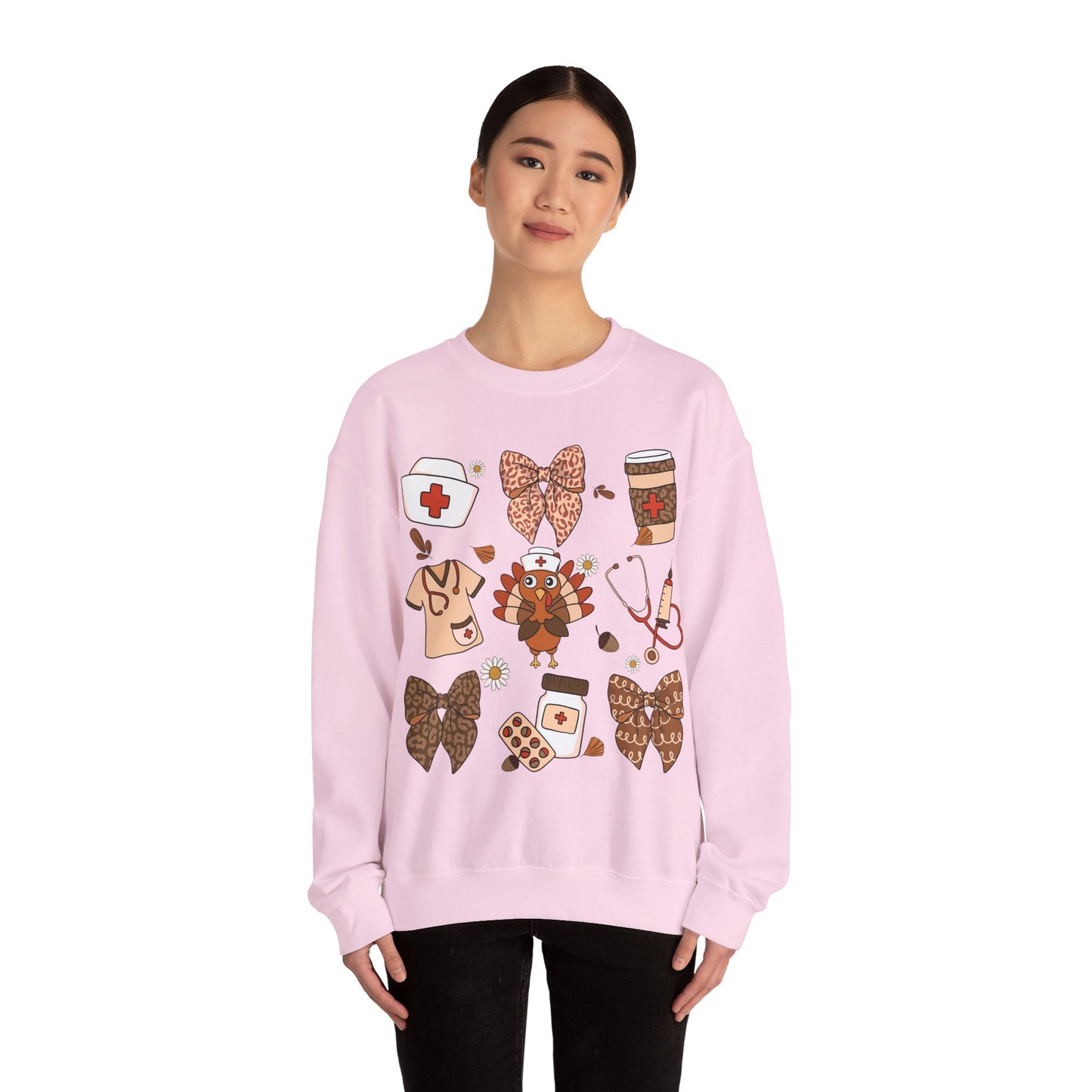 Nurse Turkey Heavy Blend™ Crewneck Sweatshirt