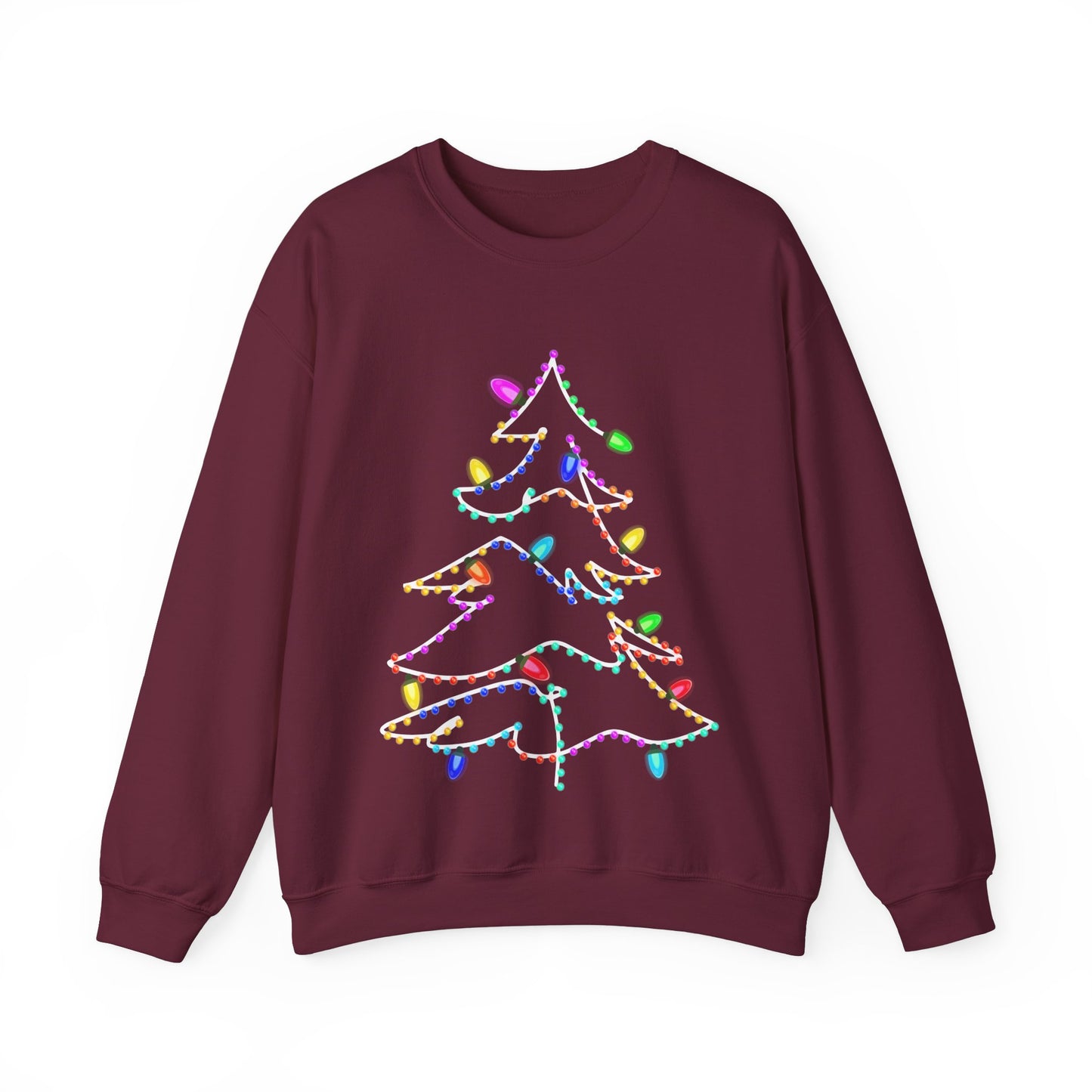 Lighted Christmas Tree Heavy Blend™ Crewneck Sweatshirt
