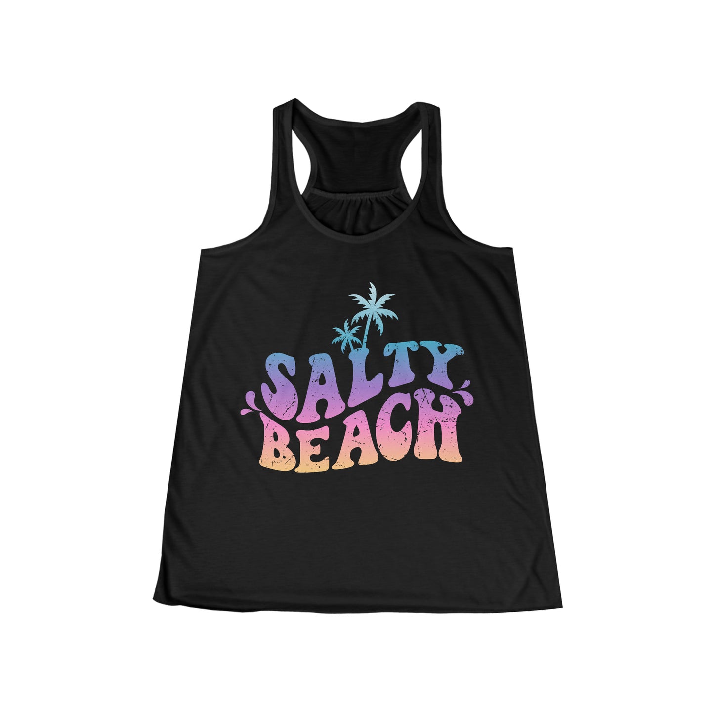 Salty Beach Flowy Racerback Tank