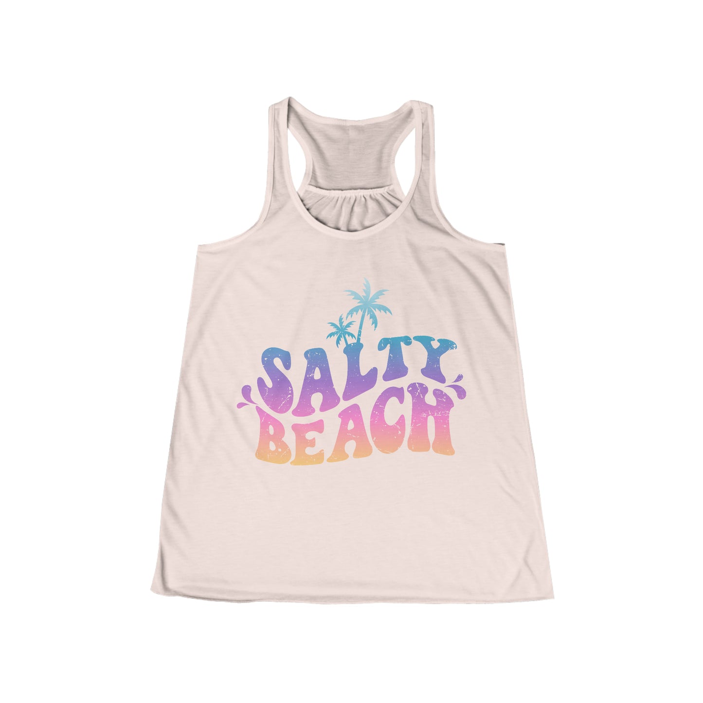 Salty Beach Flowy Racerback Tank