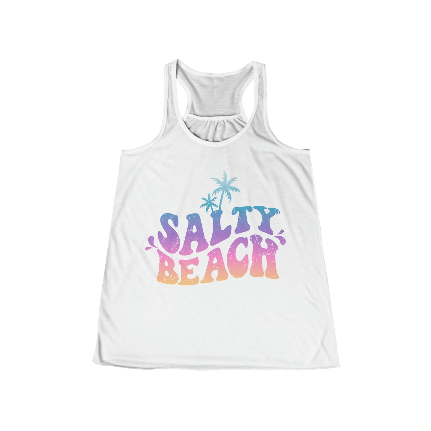 Salty Beach Flowy Racerback Tank