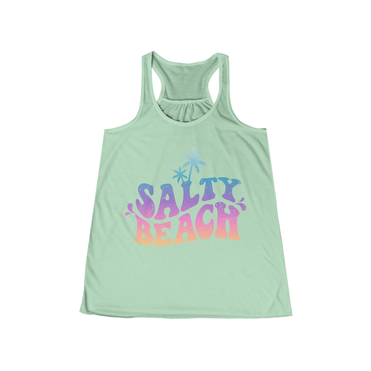 Salty Beach Flowy Racerback Tank