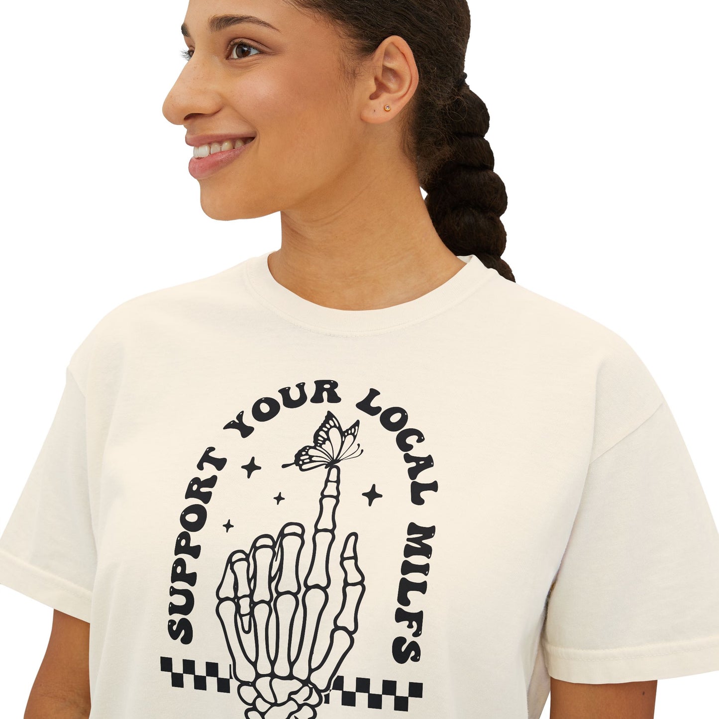 Support Your Local Milfs Women's Boxy Tee