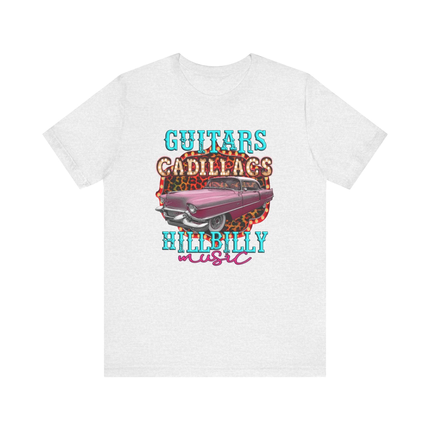 Guitars Cadillacs Hillbilly Music Jersey Short Sleeve Tee