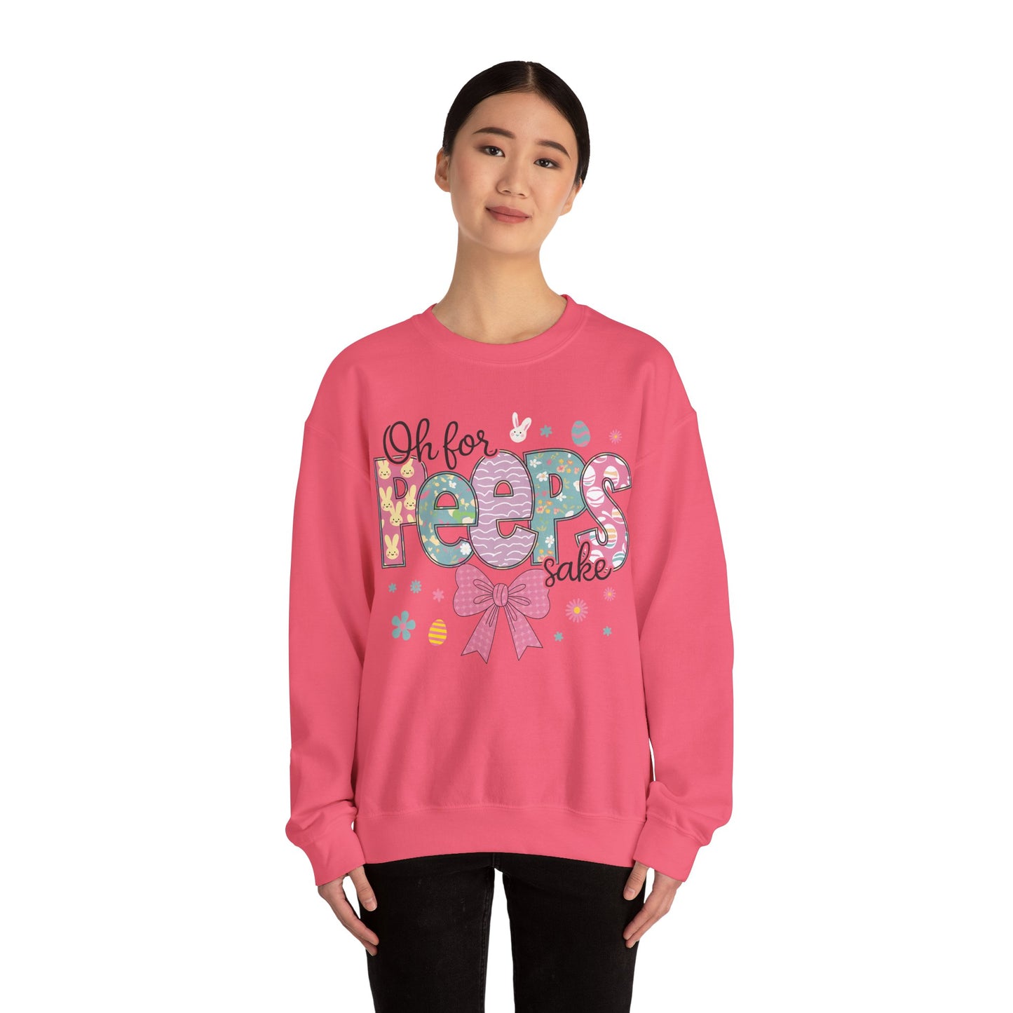 Oh For Peeps Sake Heavy Blend™ Crewneck Sweatshirt