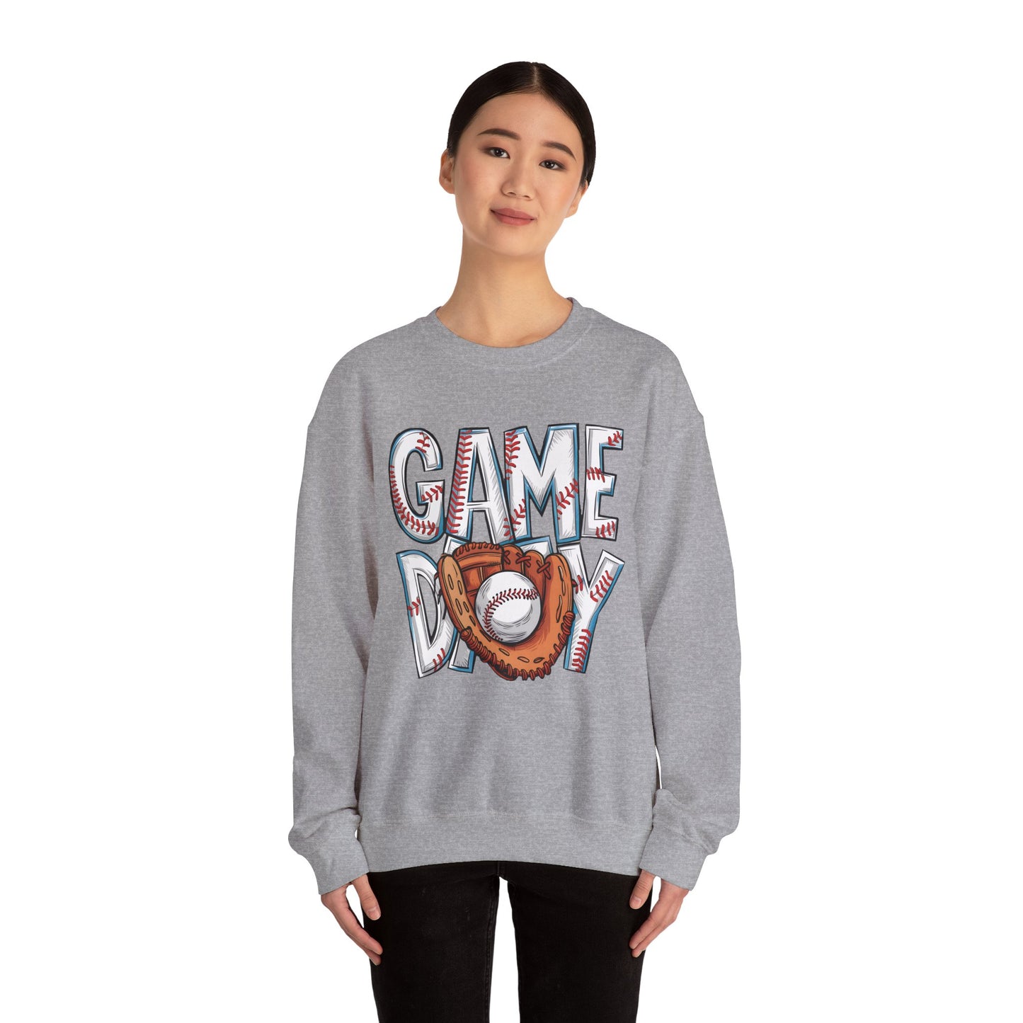 Baseball Game Day Heavy Blend™ Crewneck Sweatshirt