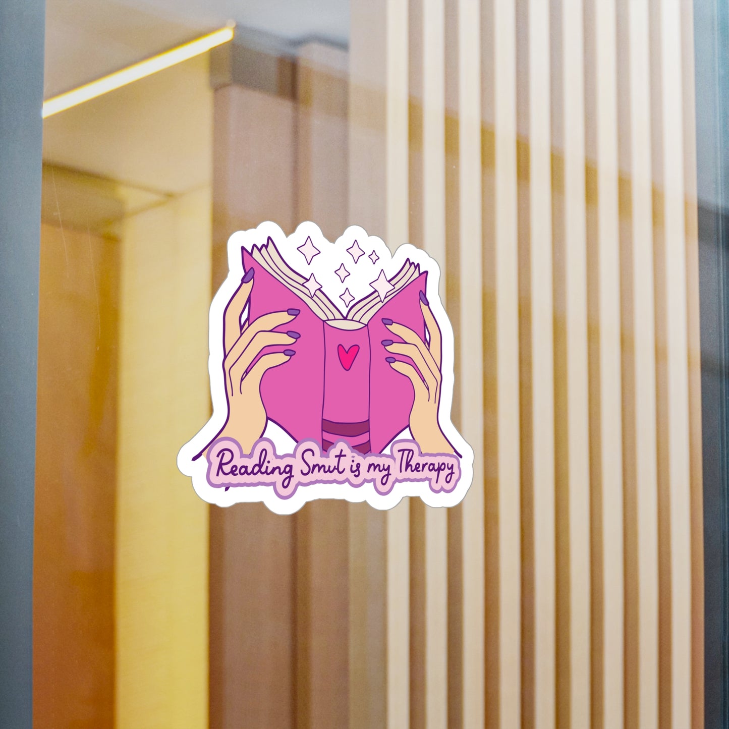 Reading Smut Is My Therapy Kiss-Cut Vinyl Decals