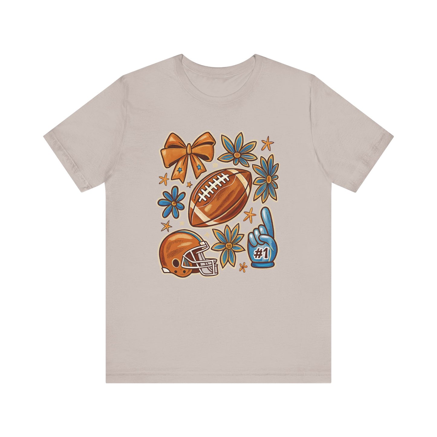 Fall Football Vibes Jersey Short Sleeve Tee