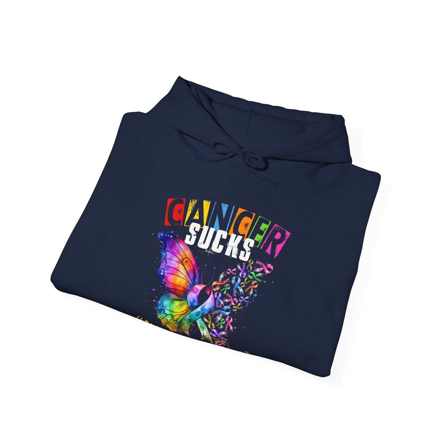 Cancer Sucks In All Colors Heavy Blend™ Hooded Sweatshirt