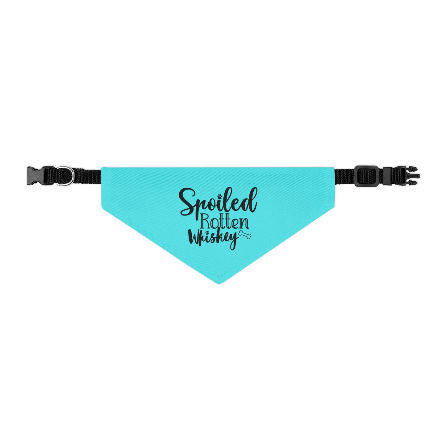 Spoiled Rotten Whiskey CYOT Pet Bandana Collar