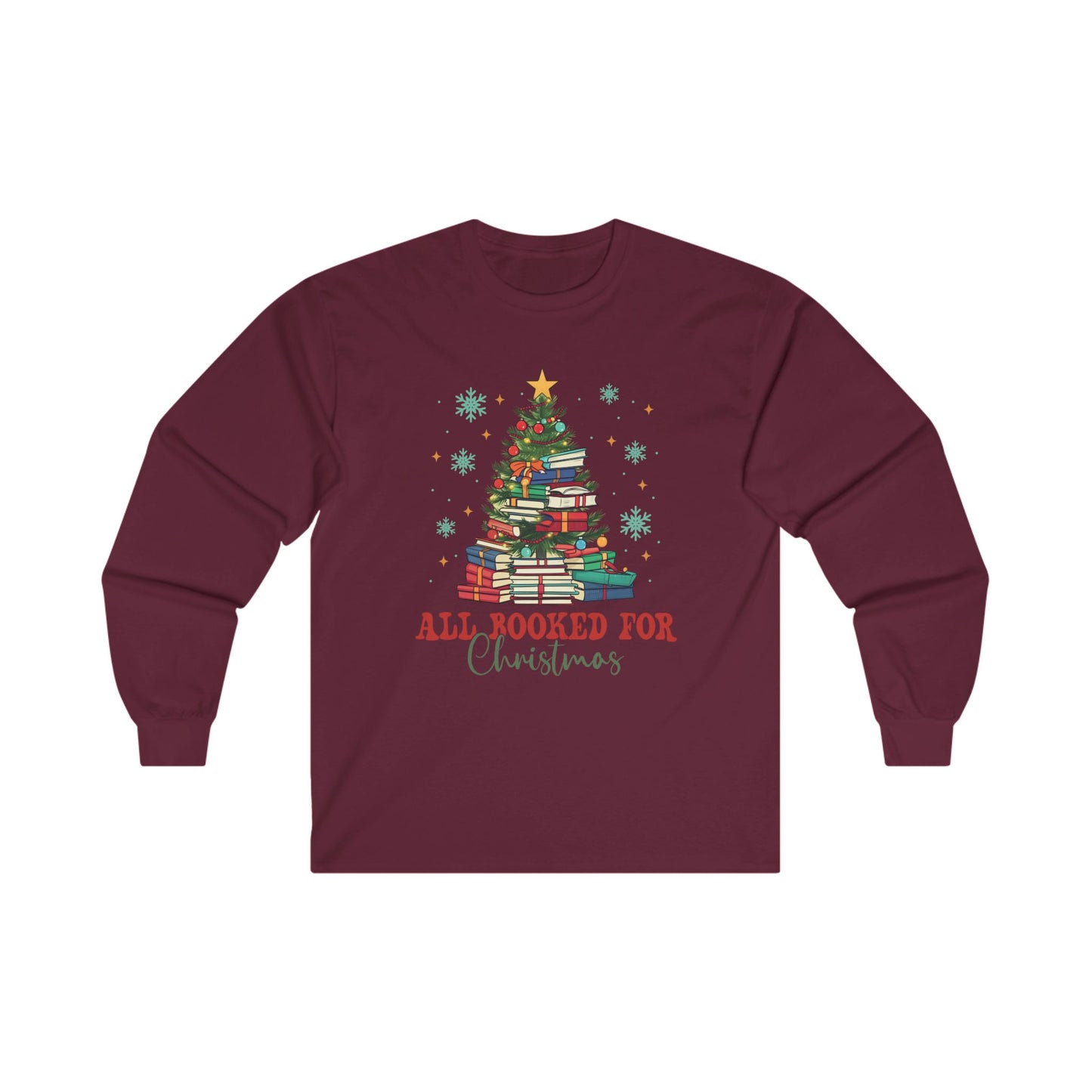 All Booked For Christmas Ultra Cotton Long Sleeve Tee
