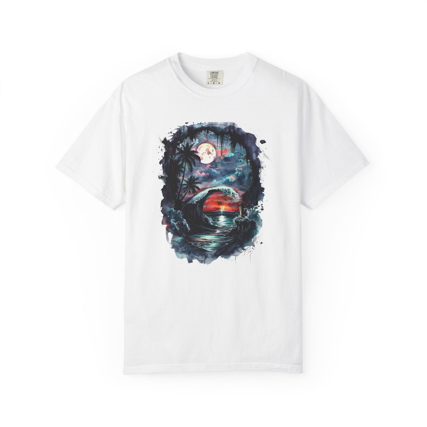 Gothic Summer Wave Garment-Dyed T-shirt