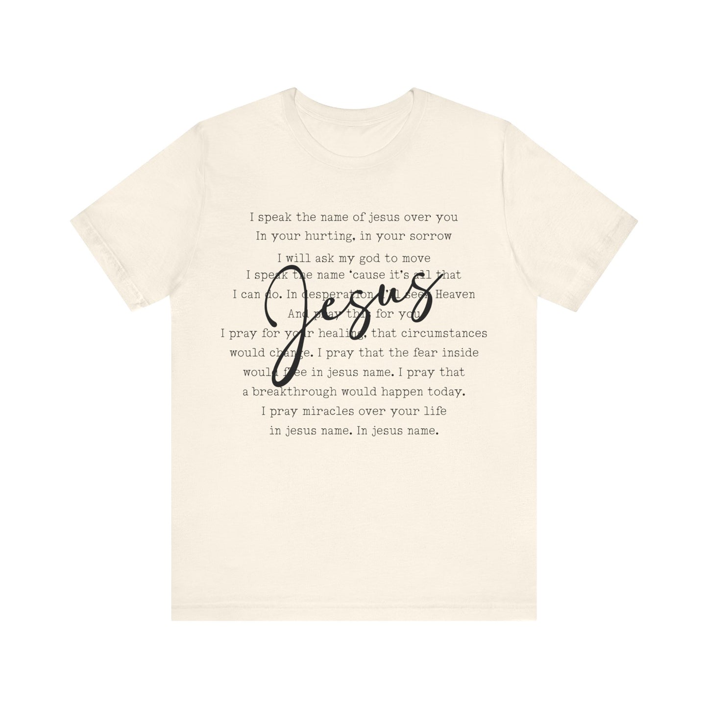 I Speak The Name Jersey Short Sleeve Tee