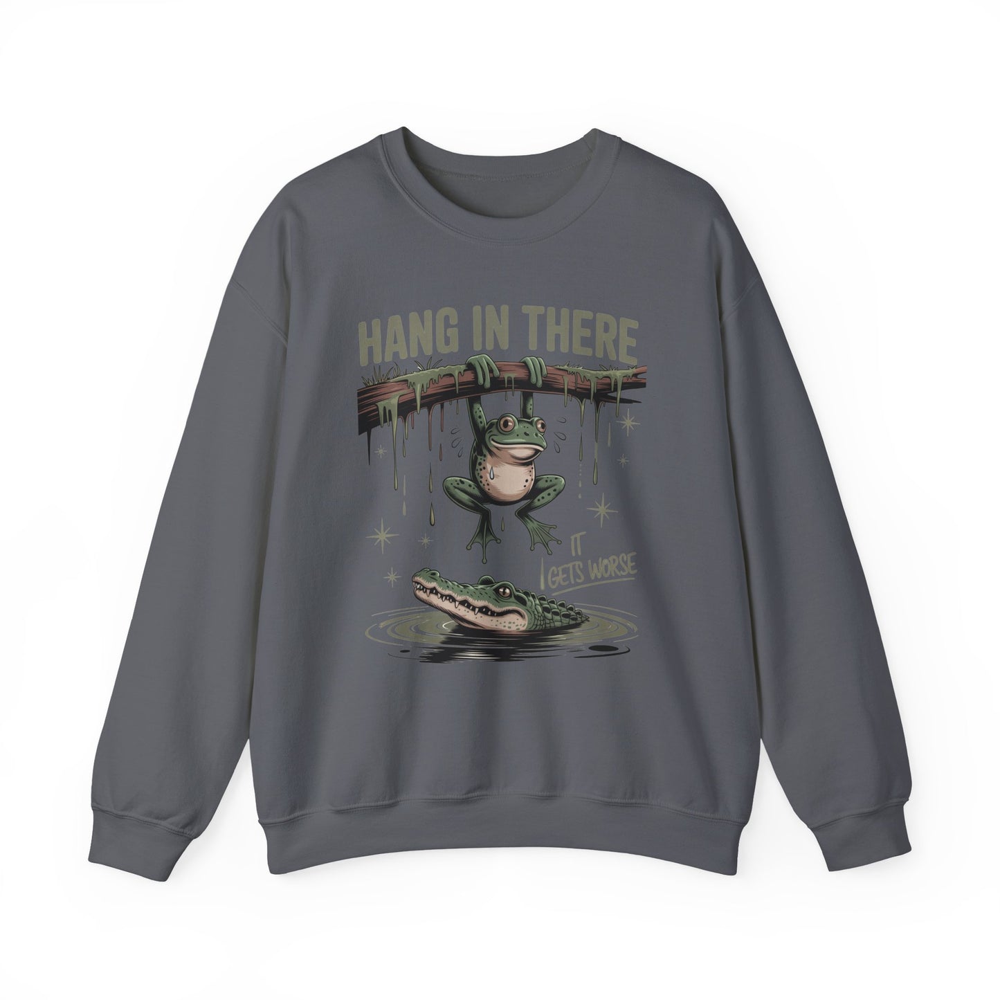 Hang In There Heavy Blend™ Crewneck Sweatshirt