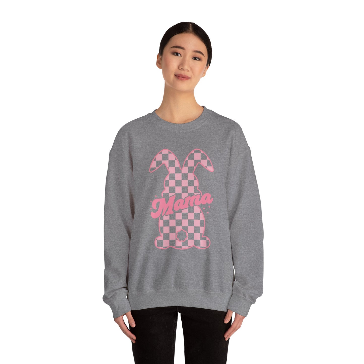 Pink Bunny Mama Heavy Blend™ Crewneck Sweatshirt