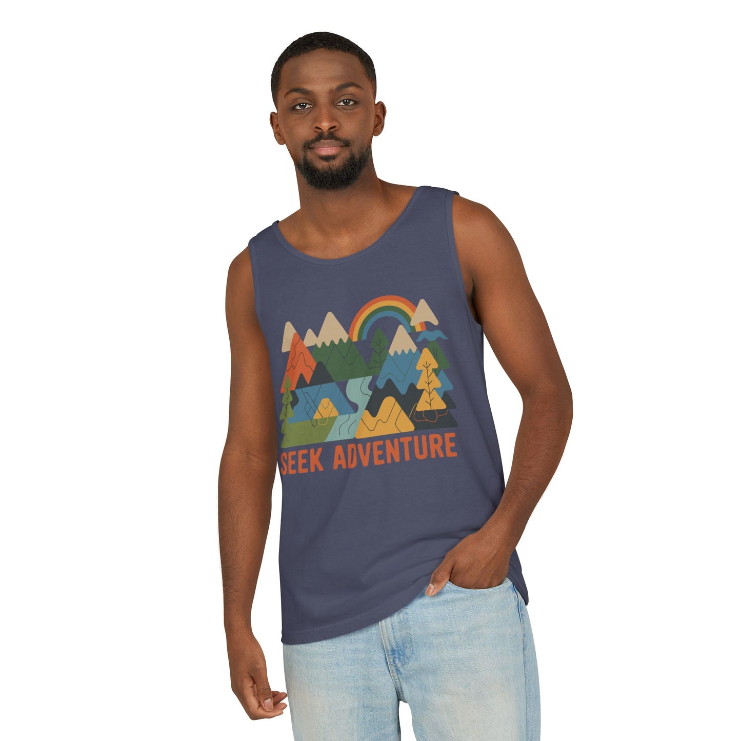 Seek Adventure Garment-Dyed Tank Top