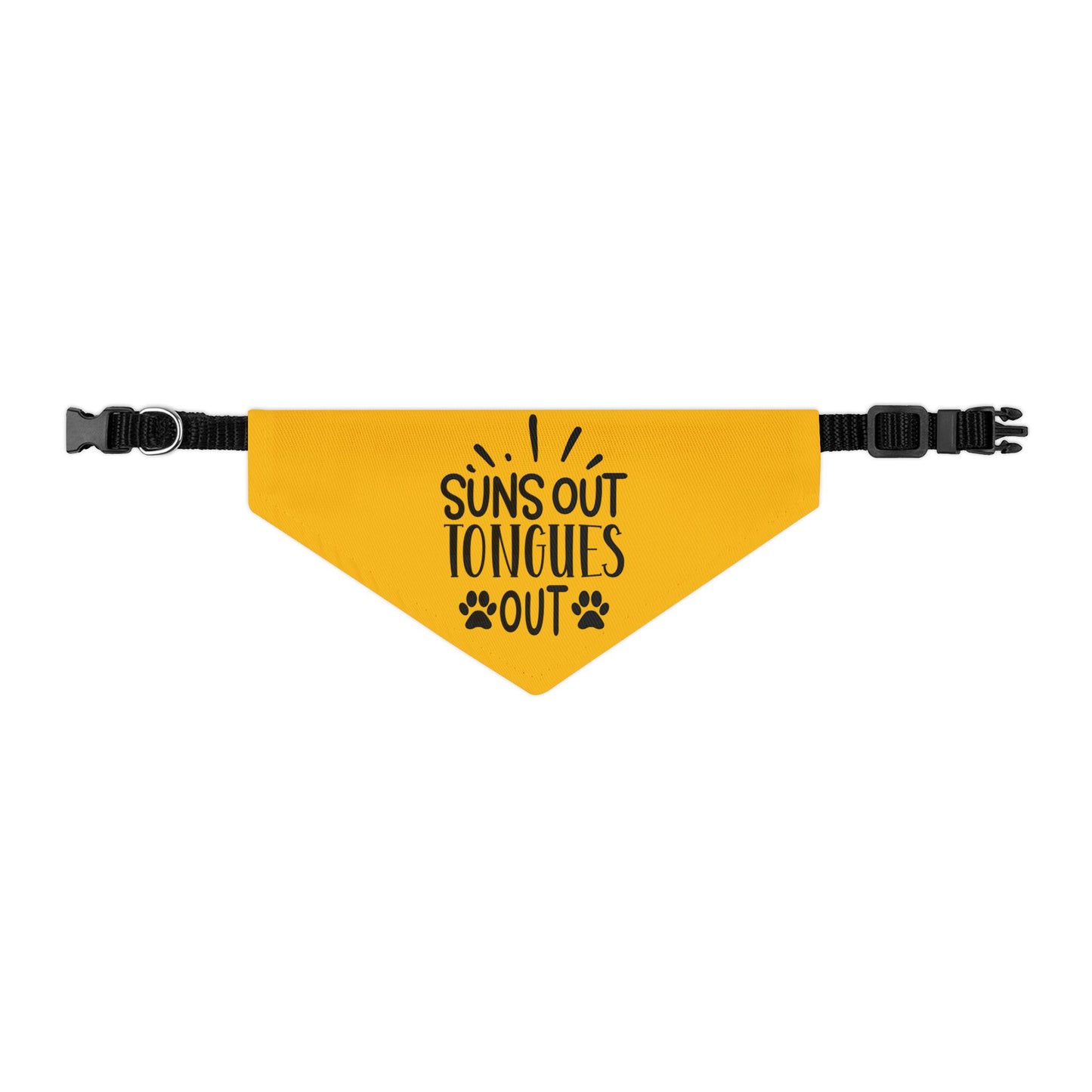 Suns Out Tongues Out Pet Bandana Collar