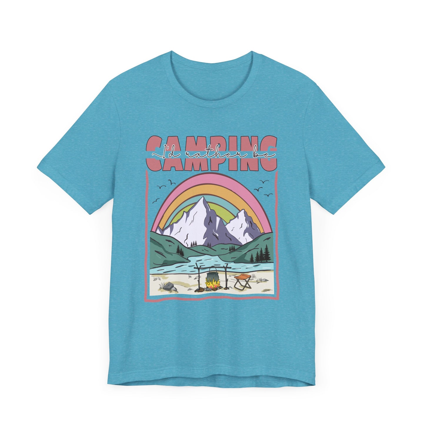 I’d Rather Be Camping Jersey Short Sleeve Tee