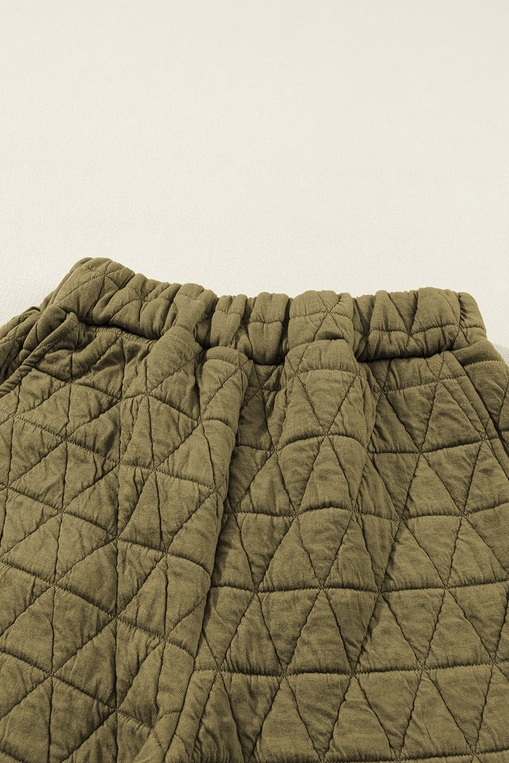 Chestnut Casual Crinkle Quilted Pullover Top