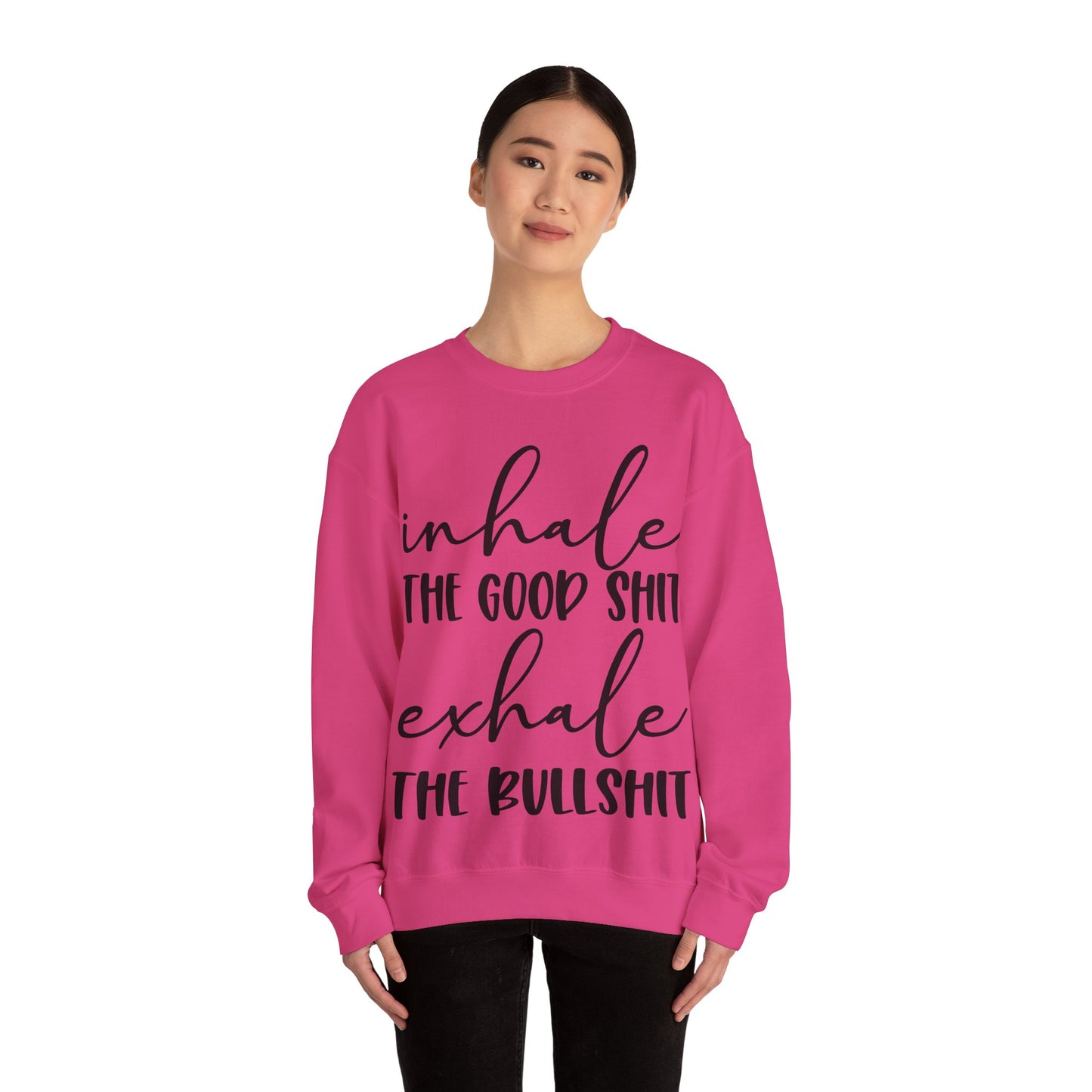 Inhale Exhale Heavy Blend™ Crewneck Sweatshirt